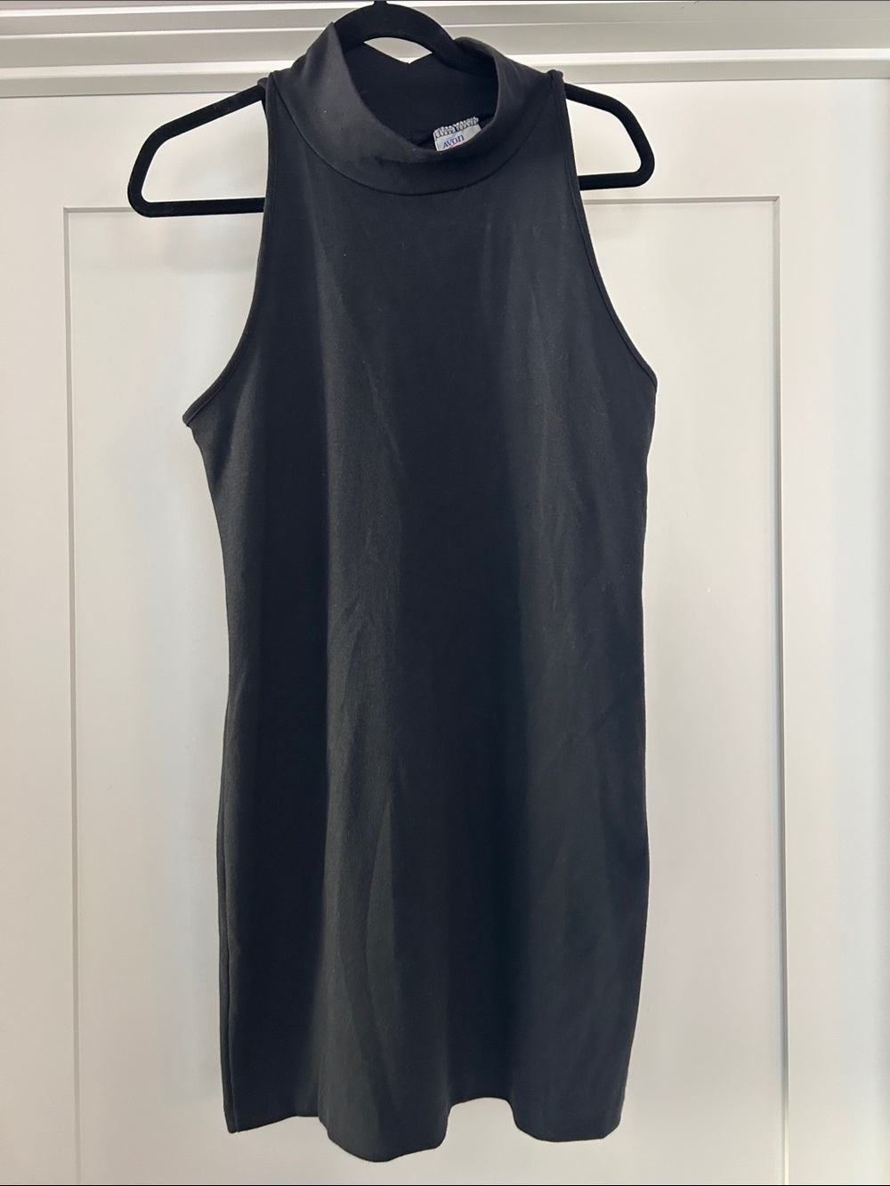 Avon Black Sleeveless Mock Neck Tank